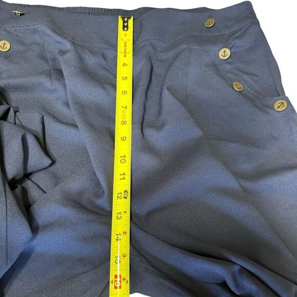 ModCloth Pants Cambridge Nautical Wide Leg Trousers Navy Sz 1X - Picture 11 of 11